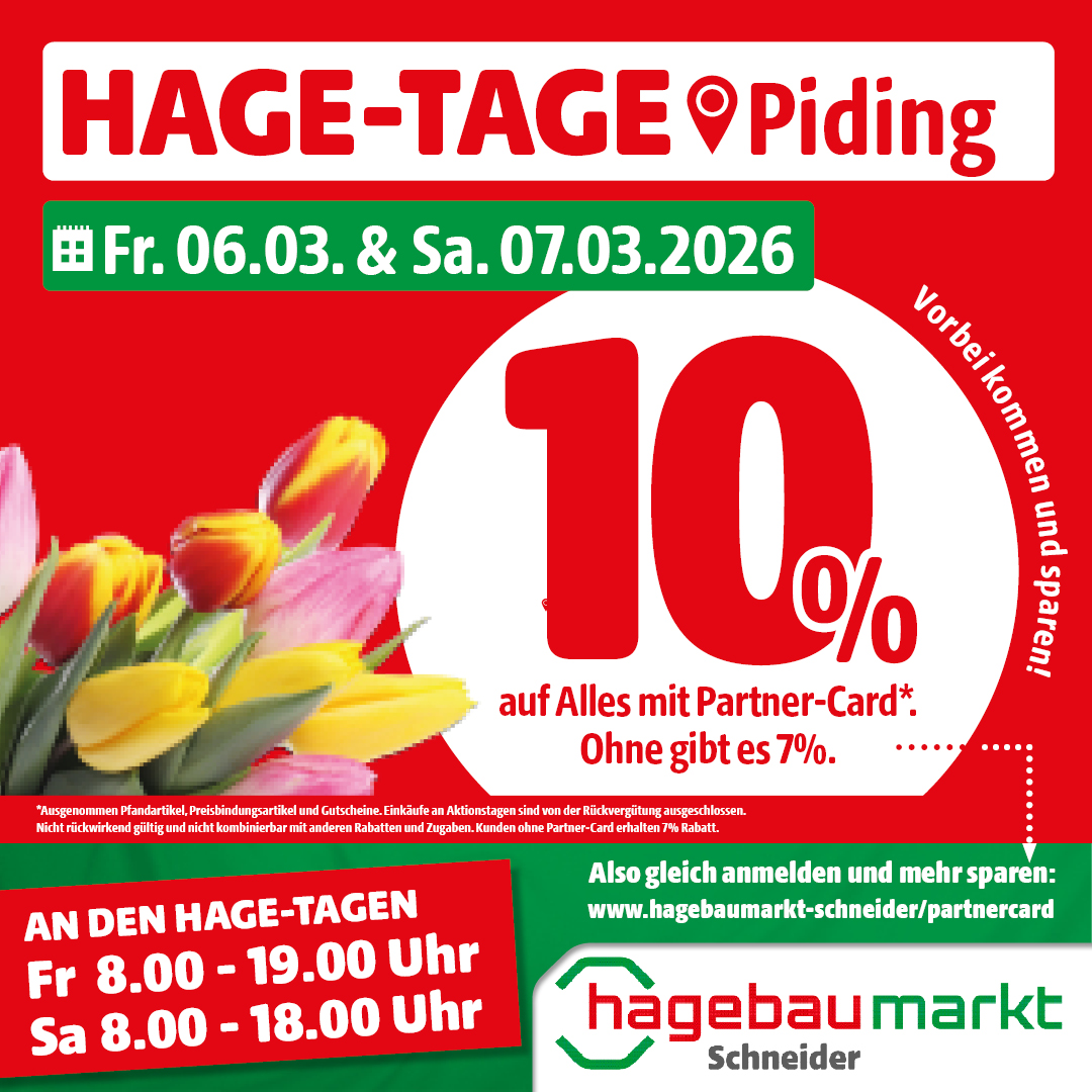 HAGE-TAGE in Piding am 06. / 07. März 2026