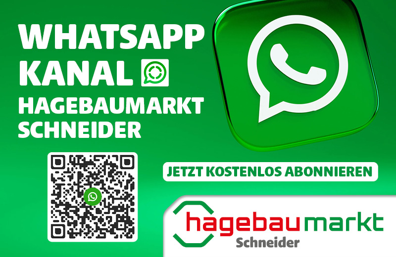 WhatsApp Kanal hagebaumarkt Schneider