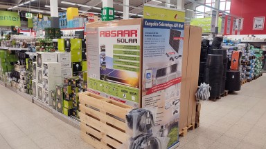 Hagebaumarkt Freilassing - Solarpaneele so weit das Auge reicht
