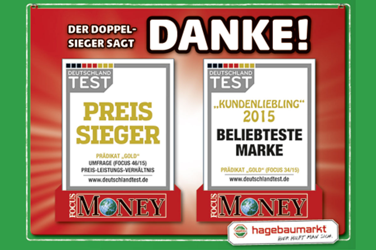 2015 hagebaumarkt als Doppelsieger